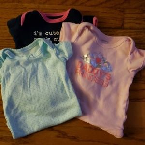 Gently used newborn onesies